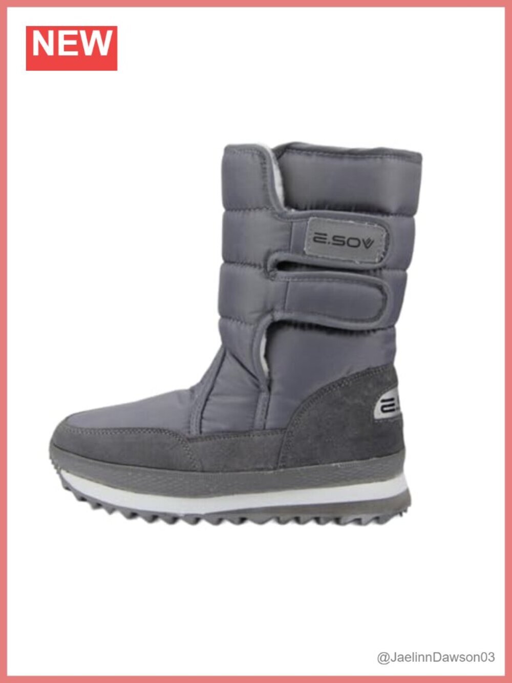 Women's Waterproof Winter Snow Boots Faux Suede Fur Lined Ankle Platform